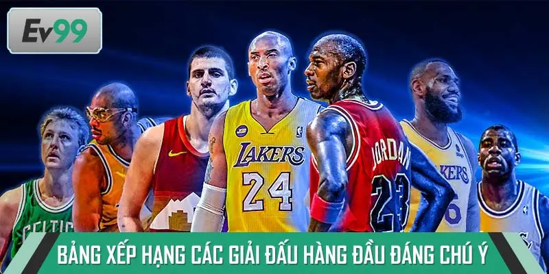 Bảng xếp hạng các giải đấu hàng đầu đáng chú ý 