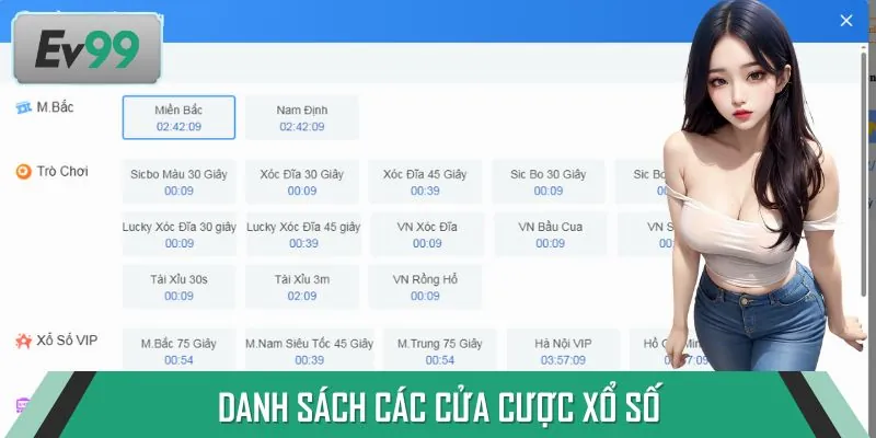 Các loại hình xổ số chủ yếu